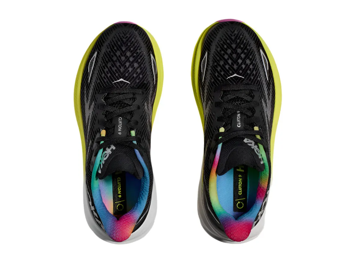HOKA Men's Clifton 9 Sneaker - Black/All Aboard