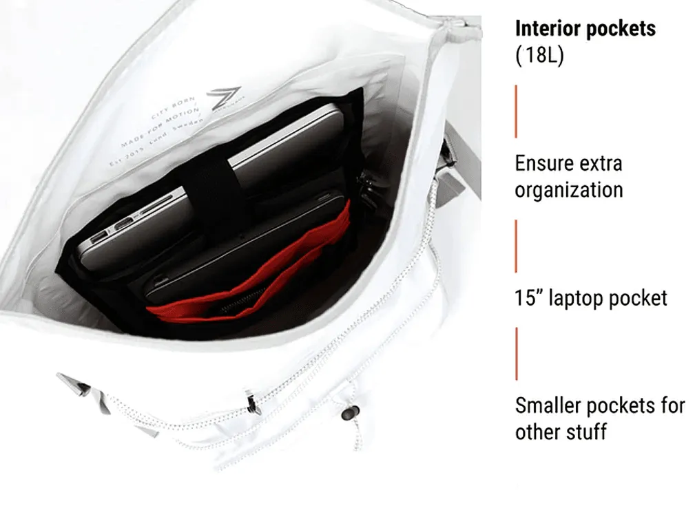 IAMRUNBOX - Spin Bag 18L, Durable, Waterproof Backpack, Carry On Bag for Sports, Work & Travel with Space for Laptop & Shoes