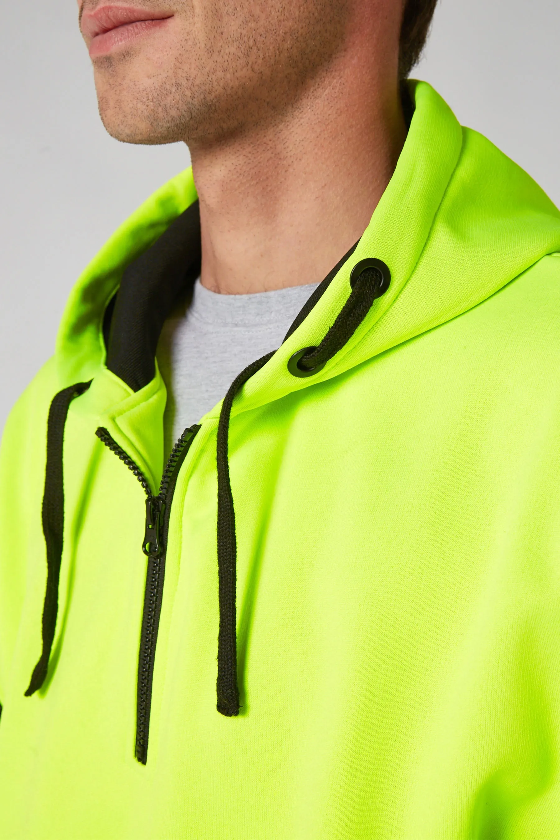 Jetpilot Leveled Mens 2.0 Pullover Hoodie - HiVis Yellow