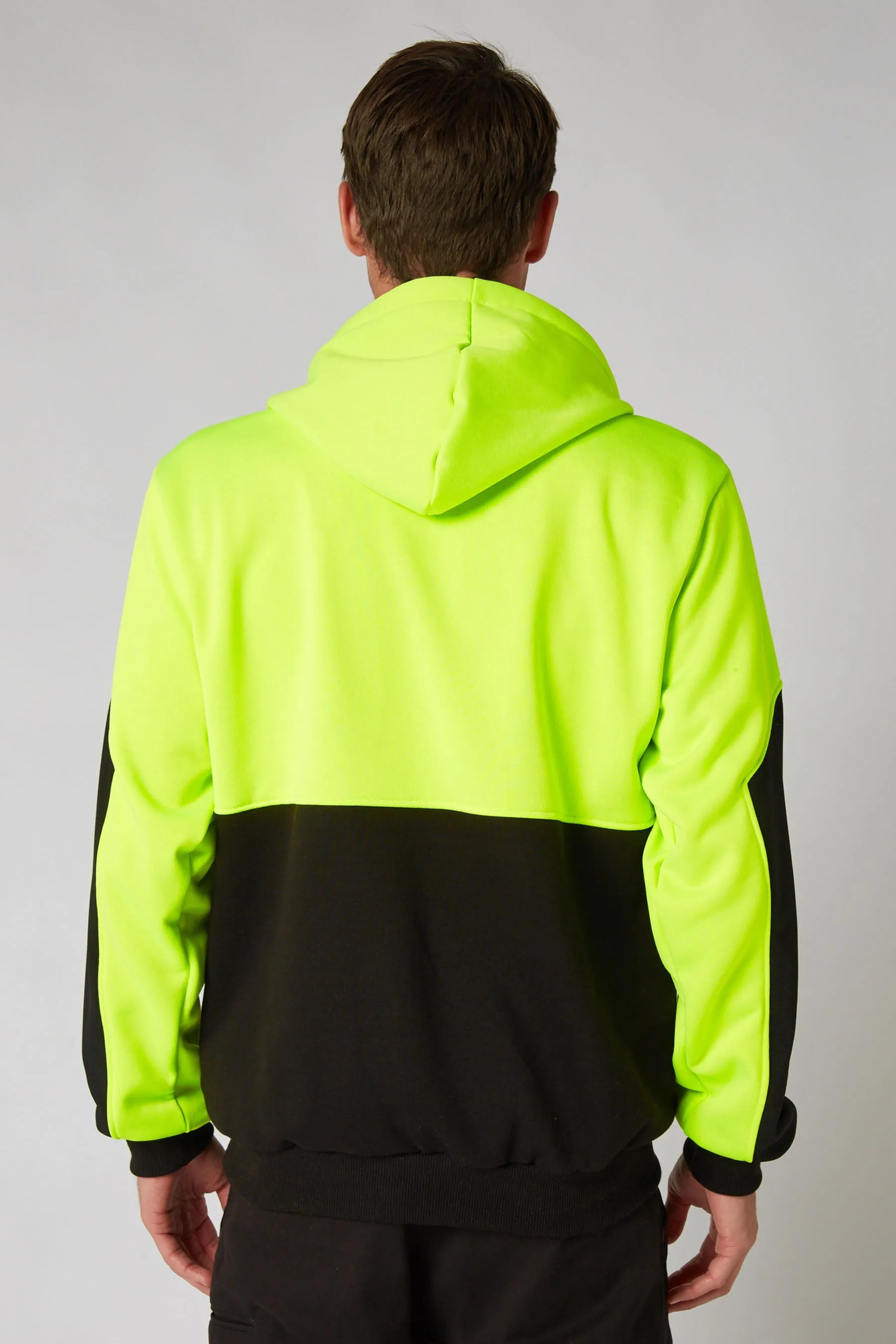 Jetpilot Leveled Mens 2.0 Pullover Hoodie - HiVis Yellow