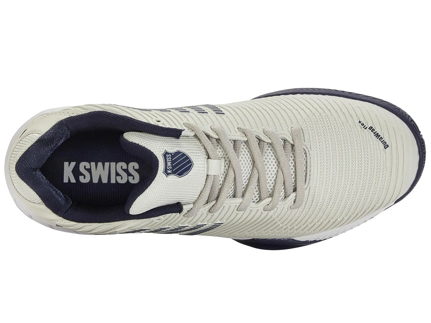 K-Swiss Men's Hypercourt Express 2 Tennis Shoes in Vaporous Gray/White/Peacoat