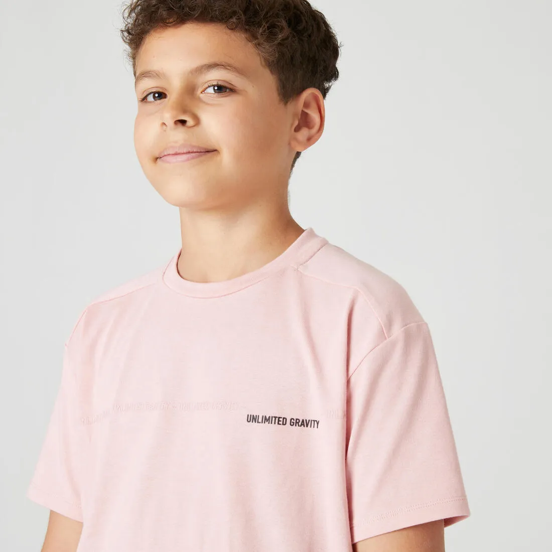 Kids' Breathable Cotton T-Shirt 500