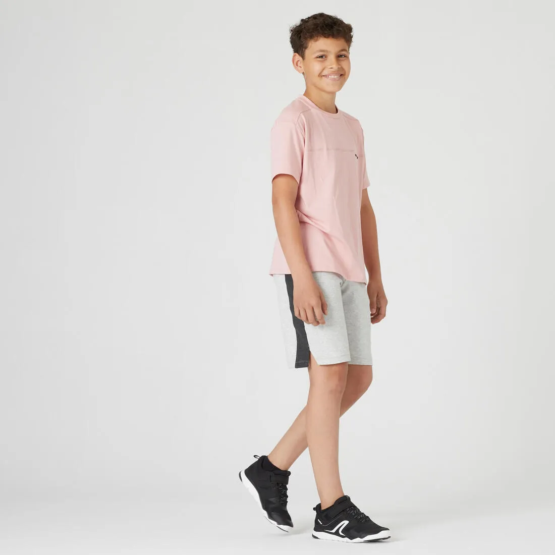 Kids' Breathable Cotton T-Shirt 500