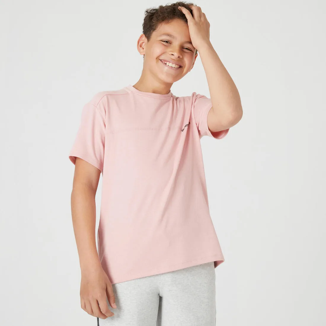 Kids' Breathable Cotton T-Shirt 500