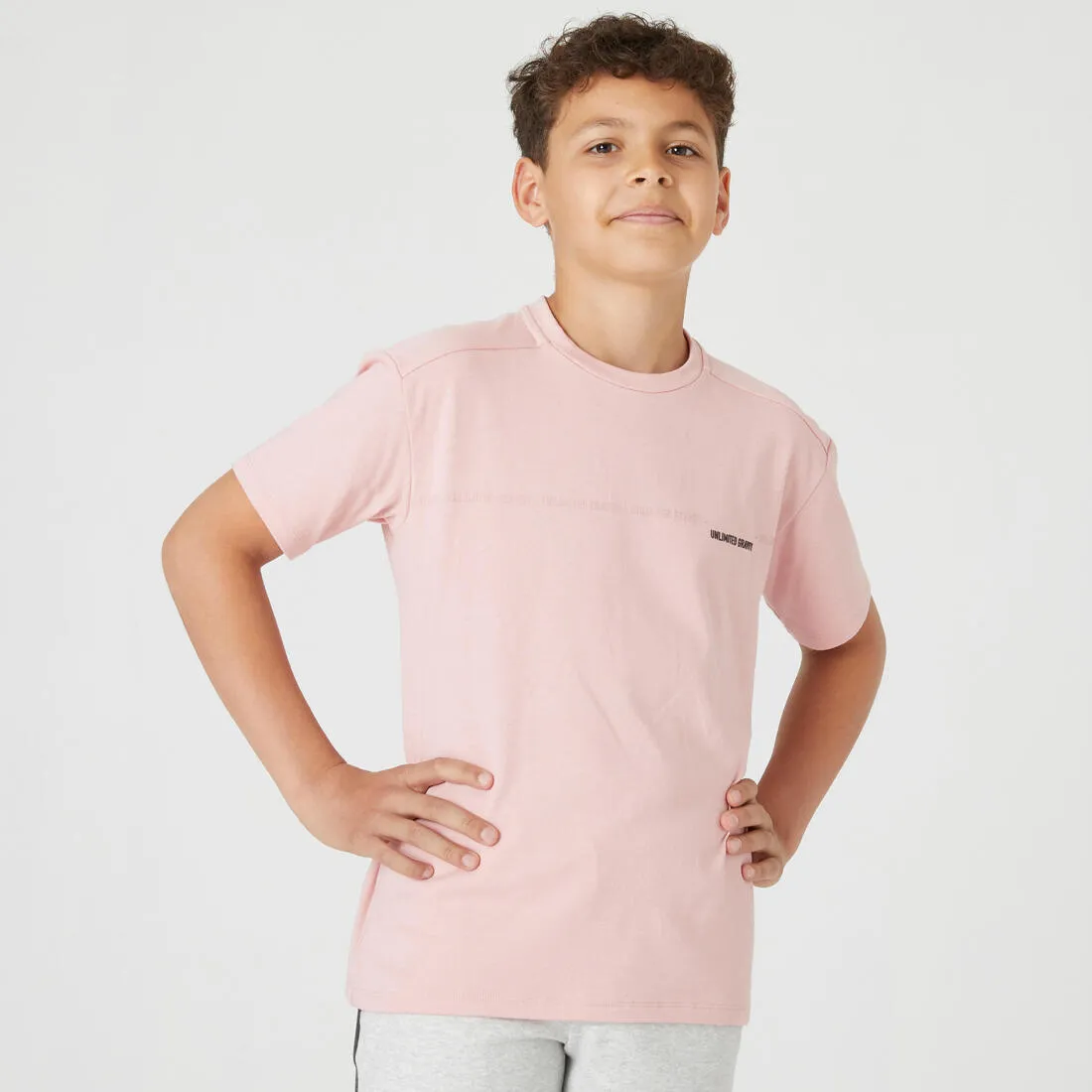 Kids' Breathable Cotton T-Shirt 500