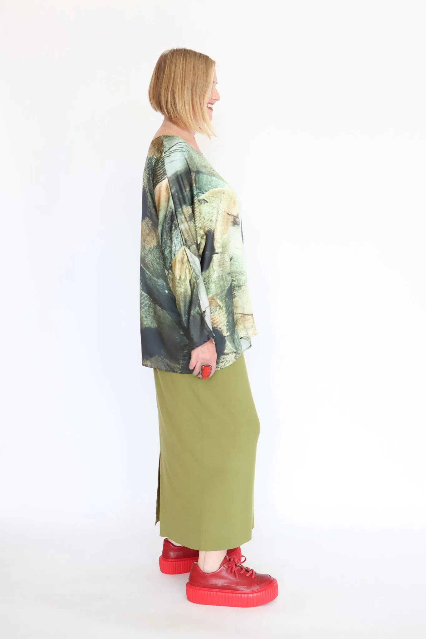 Krista Larson Feathers Basic Shirt