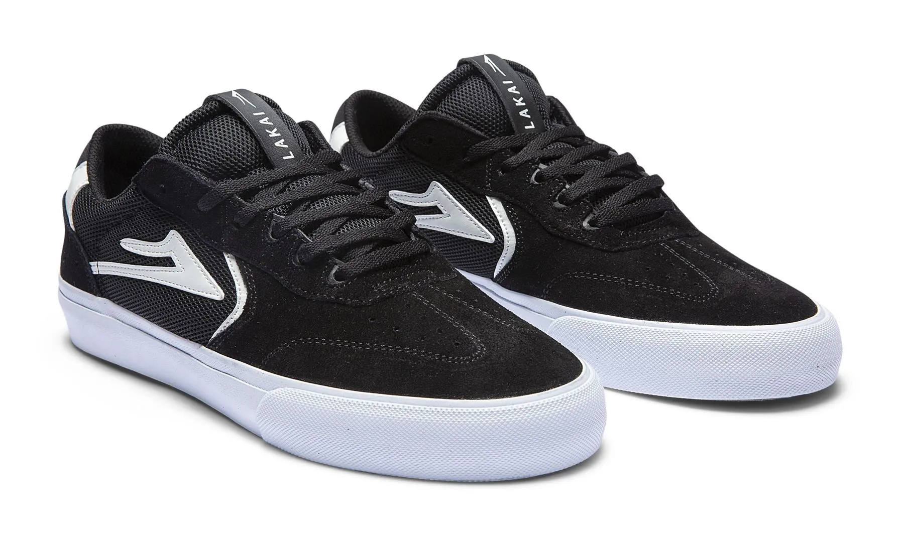 Lakai Atlantic Vulc Skate Shoes - Black / White