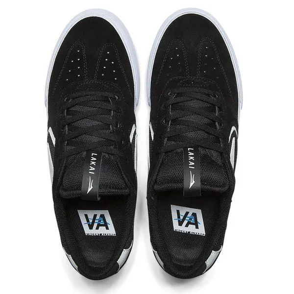 Lakai Atlantic Vulc Skate Shoes - Black / White