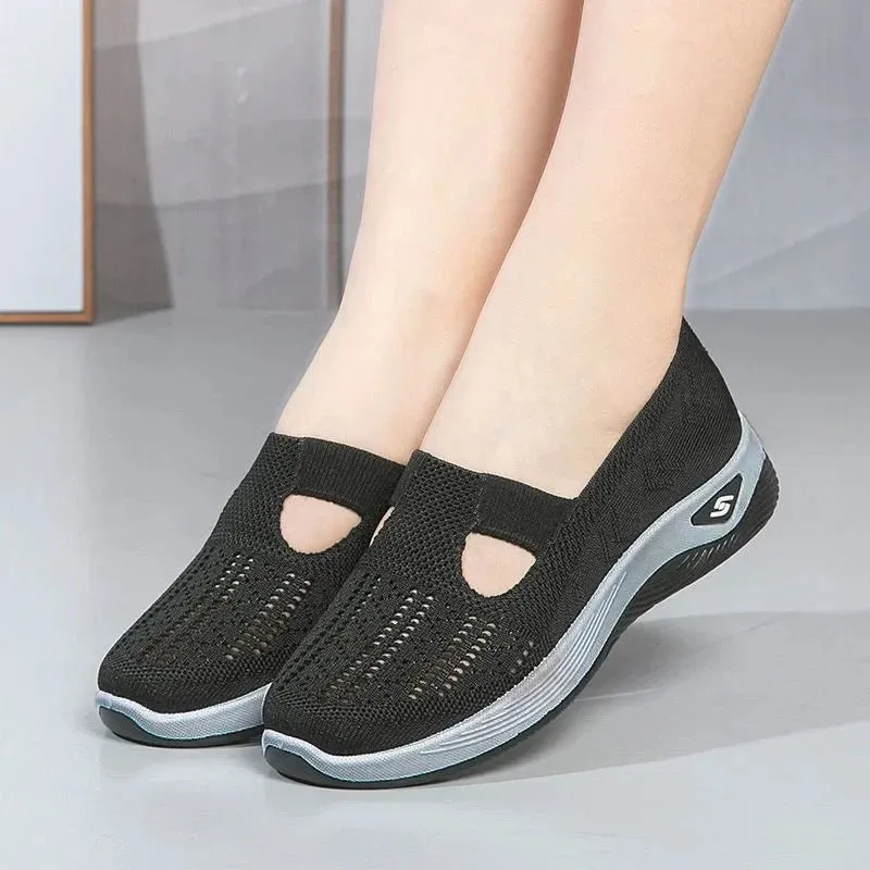 Last Day 49% OFF -Women's Woven Orthopedic Breathable Soft Sole Shoes