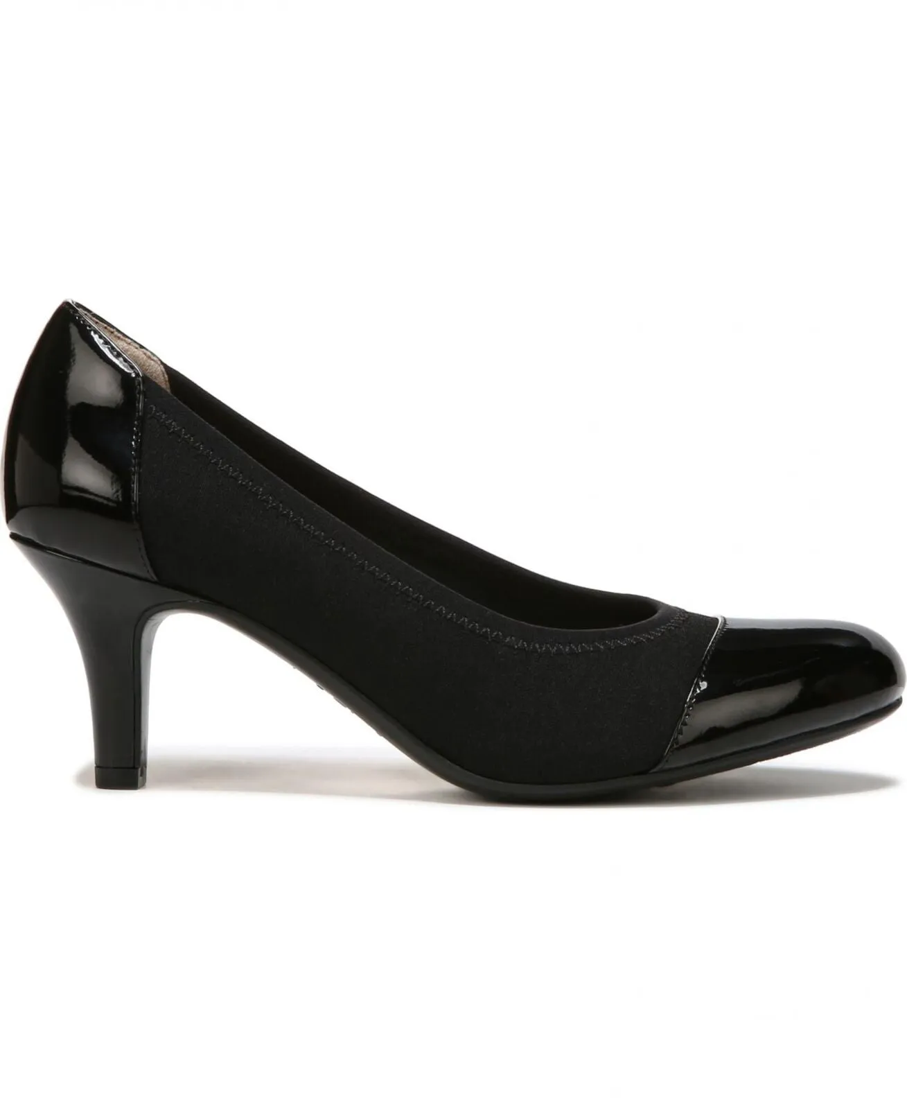 Lifestride Women's Parigi Stretch Dress Pump Shoes F1687M1 Black 8.5M