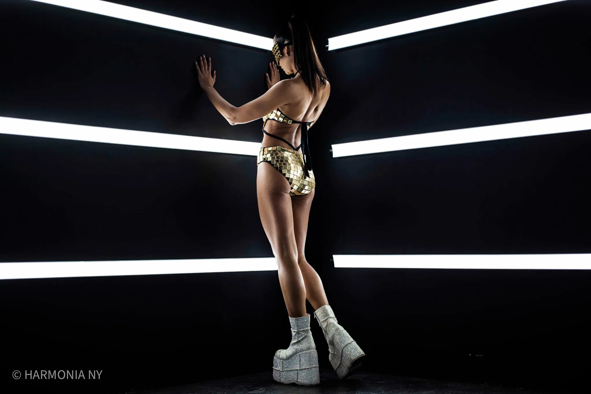 Machina Gold Mirrored Bodysuit