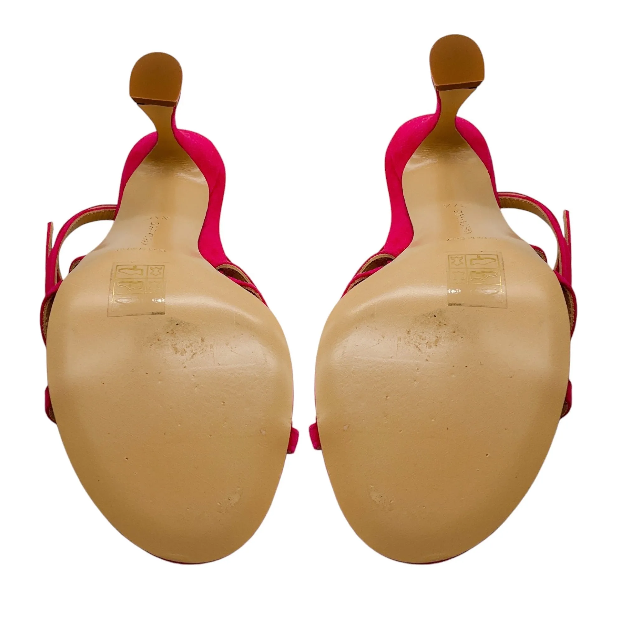 Marion Parke Pink Lottie Criss Cross Strap Suede Sandals