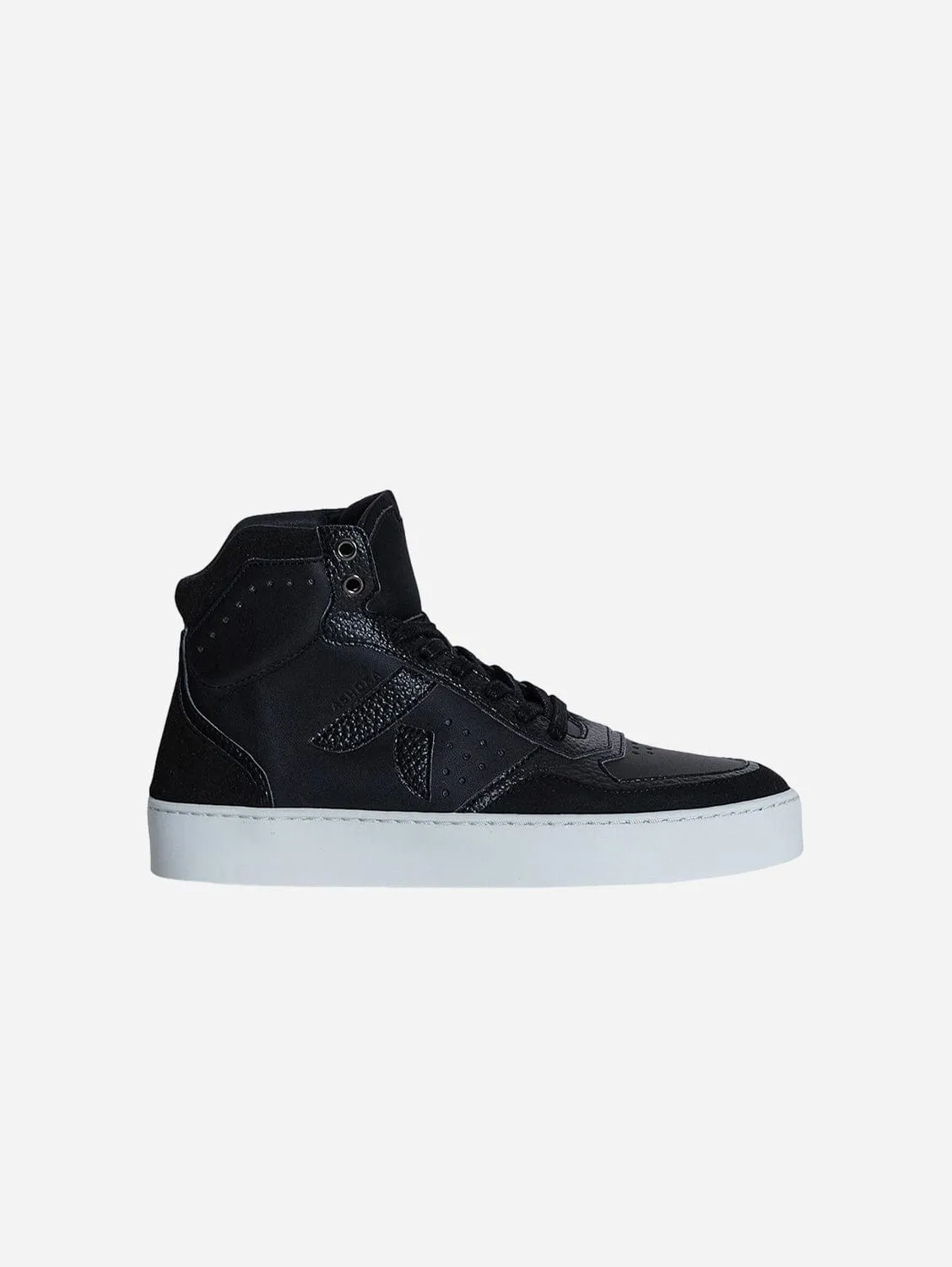 Mateo Unisex Biosourced & Recycled High-Top Sneakers | Black