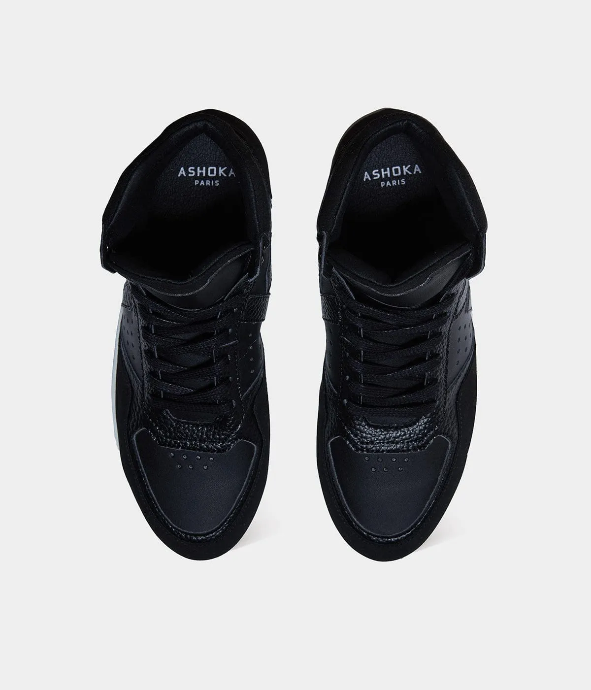 Mateo Unisex Biosourced & Recycled High-Top Sneakers | Black