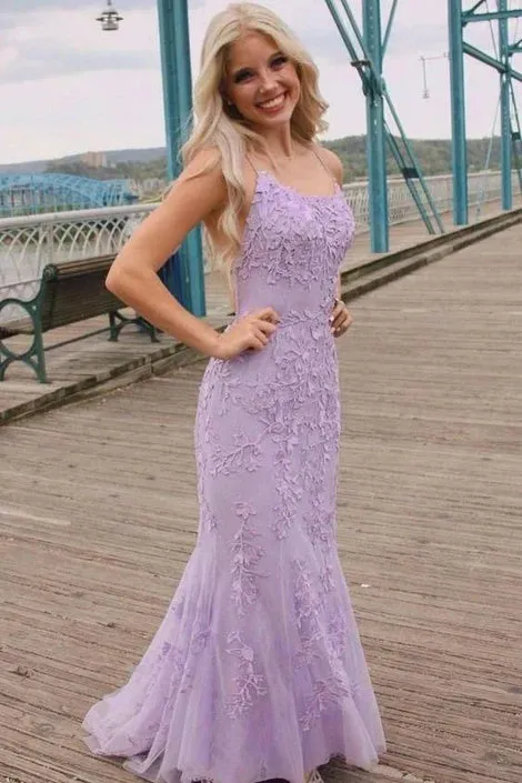 Mermaid Lace Prom Dress Long Formal Evening Dress Dance Dress School Party Gown OK1638