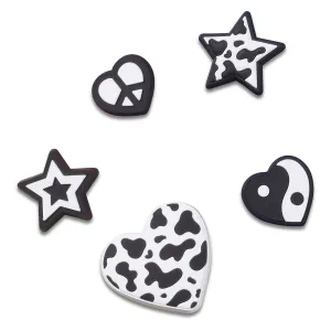 Mono Black & White 5 Jibbitz Pack
