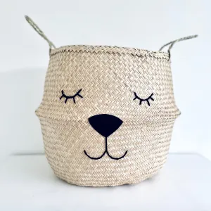 Natural Lioness Handwoven Storage Basket (Extra Large)
