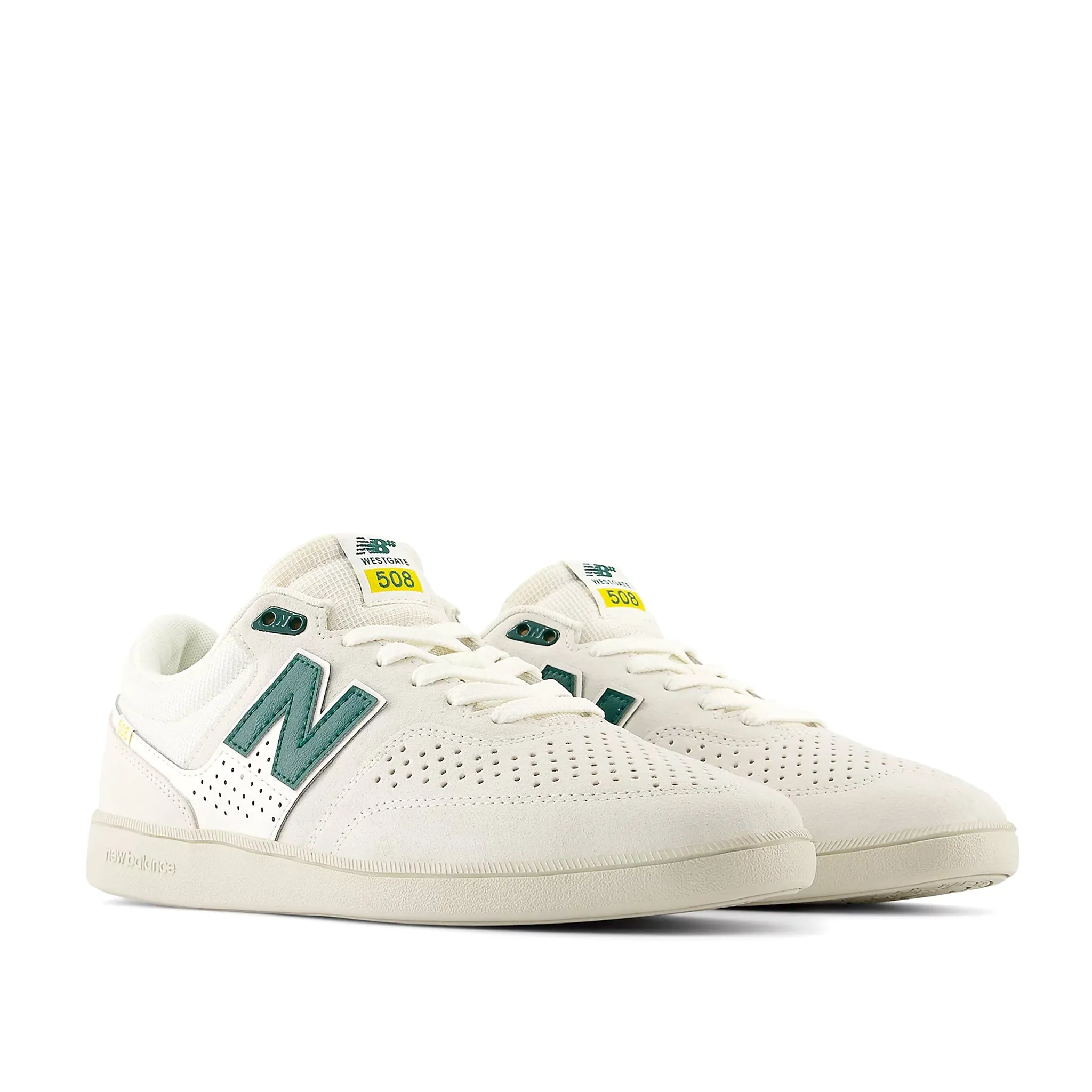 New Balance Numeric Brandon Westgate 508 Sea Salt / Forest Green Sale