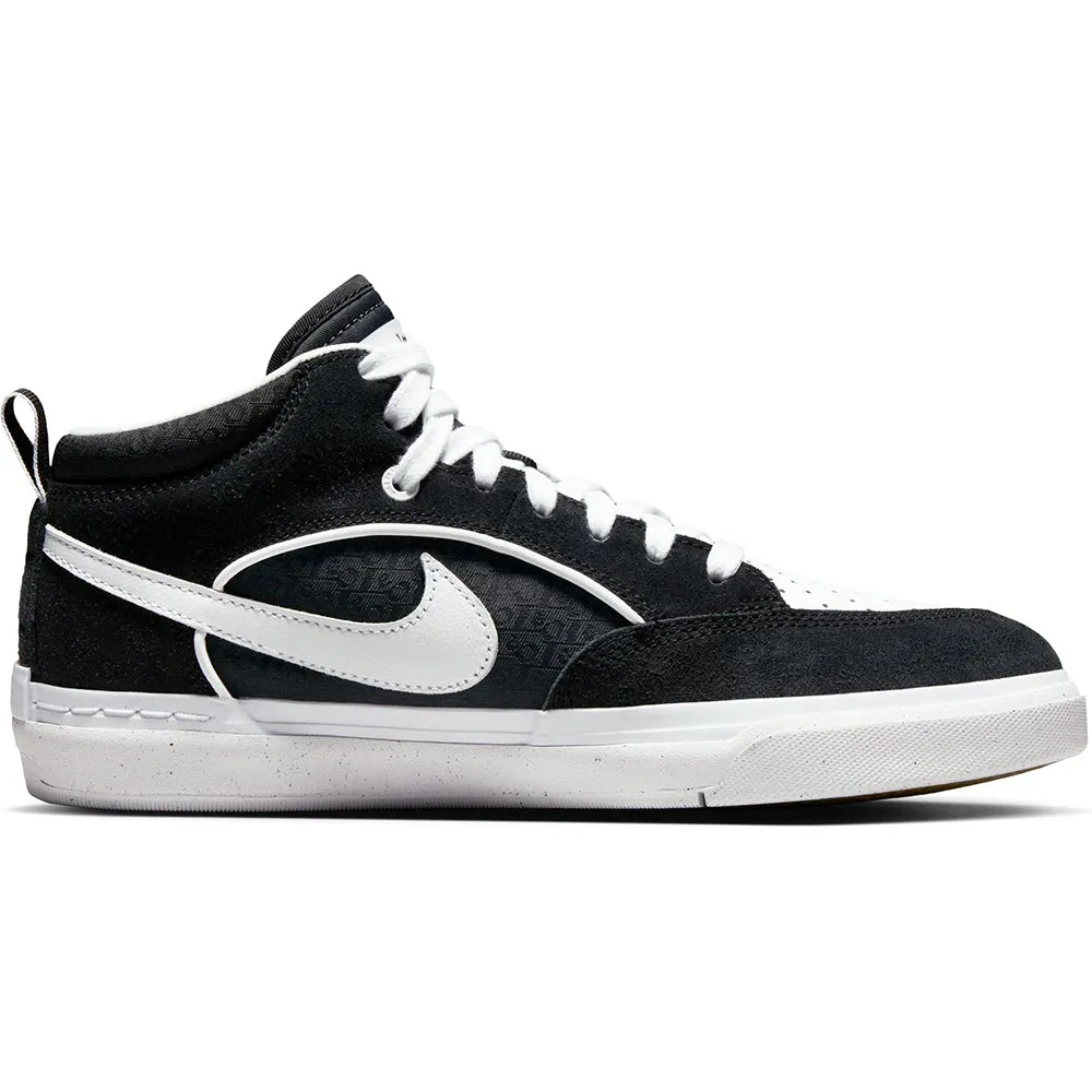Nike SB React Leo Shoes Black/White-Black-Gum Light Brown