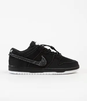 Nike SB x Gnarhunters Dunk Low Pro Shoes - Black / Black - White