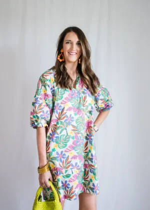 Paradise Palms Shift Dress