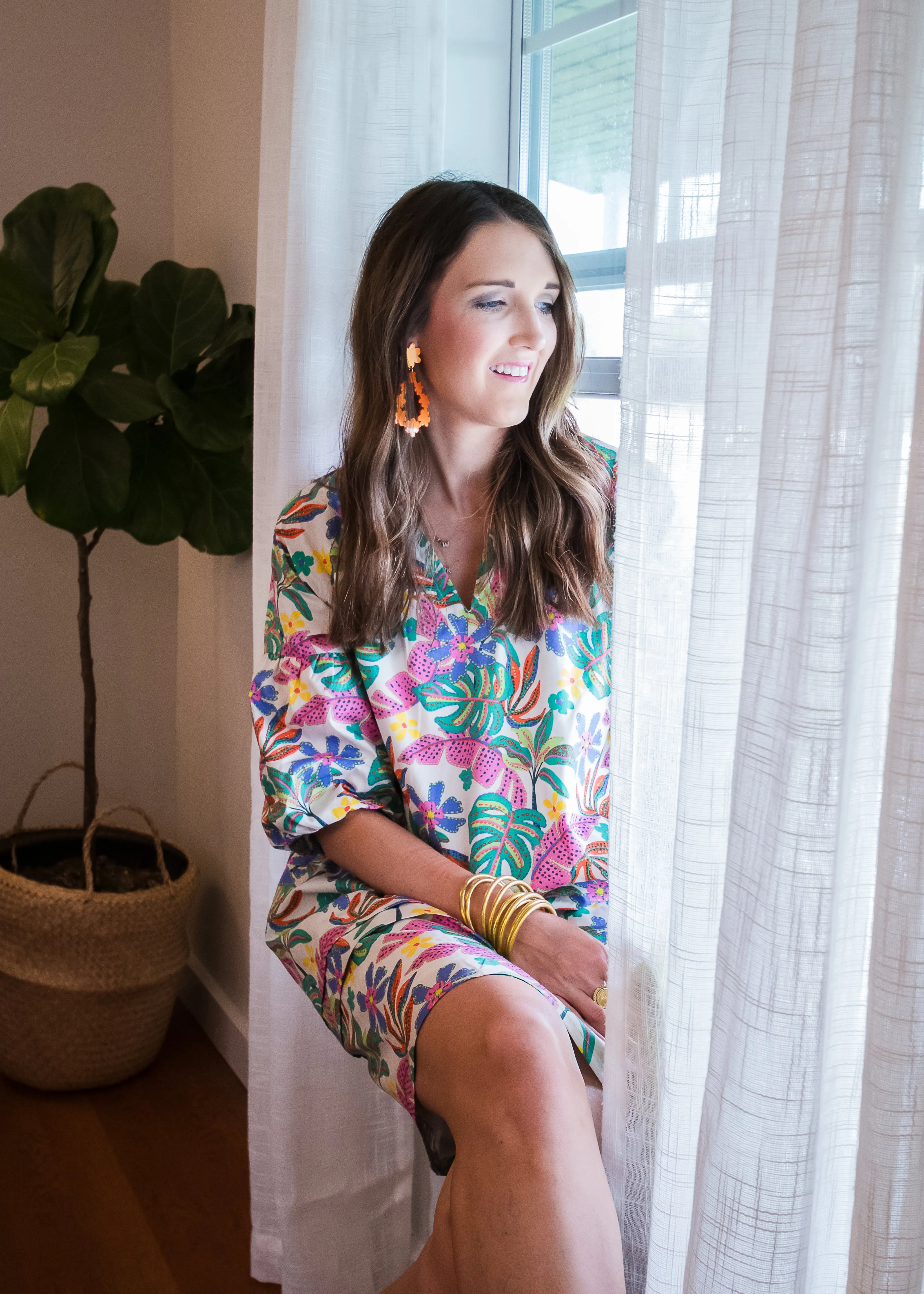 Paradise Palms Shift Dress