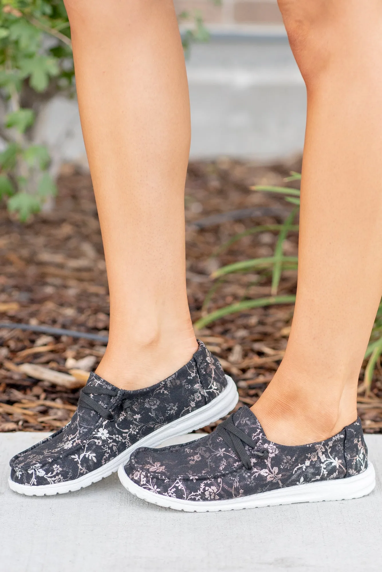 Paulina Boat Shoes - Black