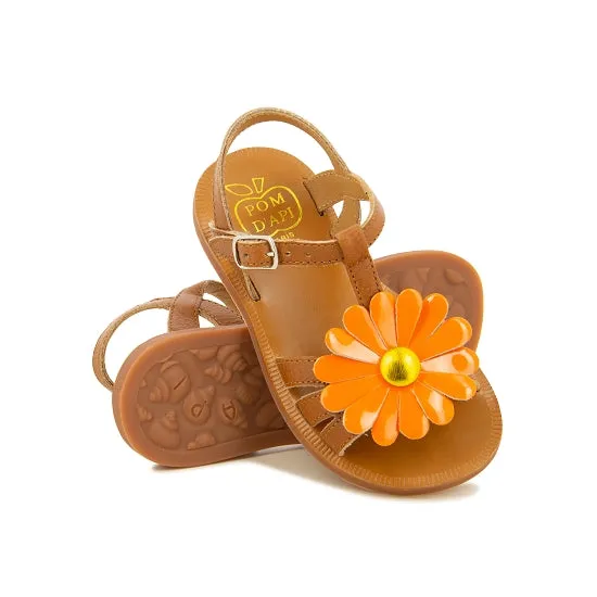 PLAGETTE BIG FLO - CAMEL VEGETAL VAQUETT
