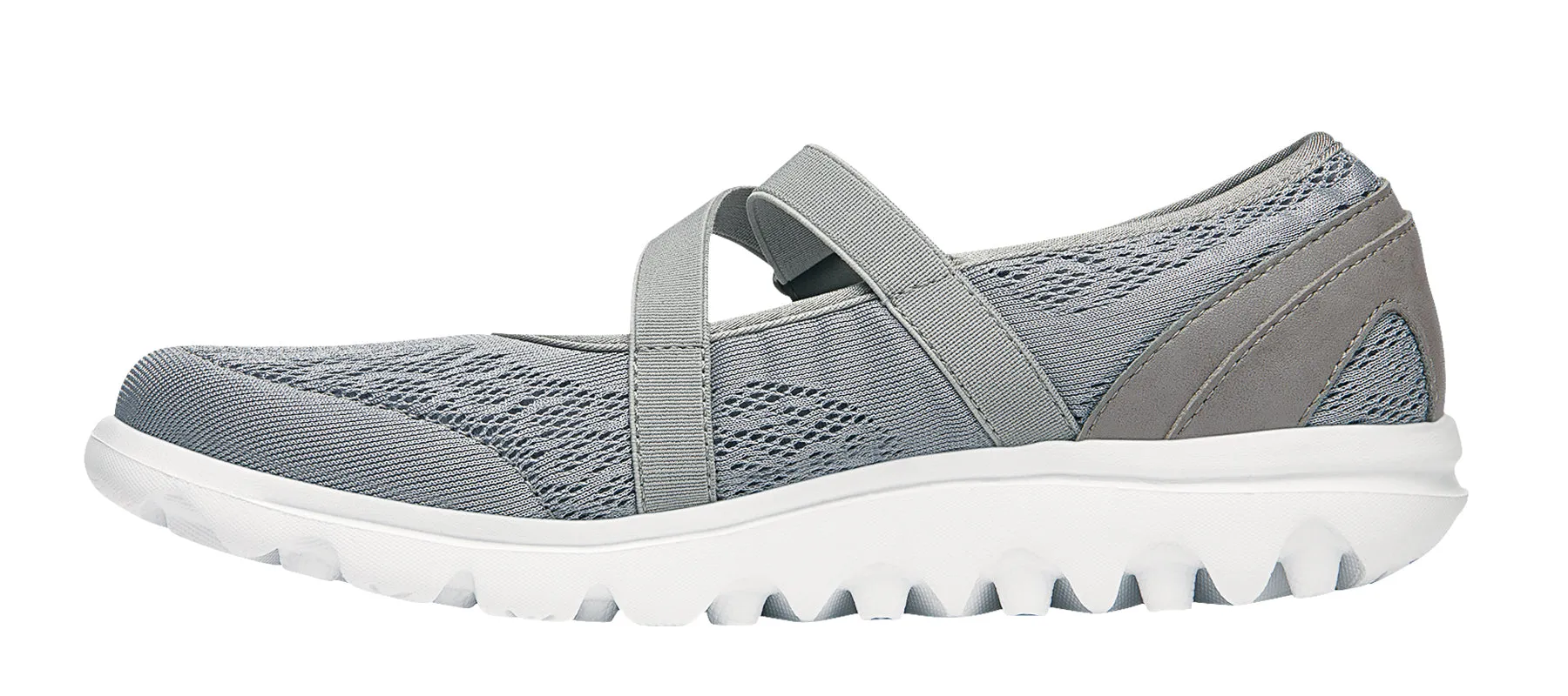 Propet Women's Active Shoe - TravelActiv Mary Jane W5103- Silver