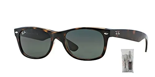 Ray Ban RB2132 NEW WAYFARER 902 52M Tortoise/Green Sunglasses For Men For Women