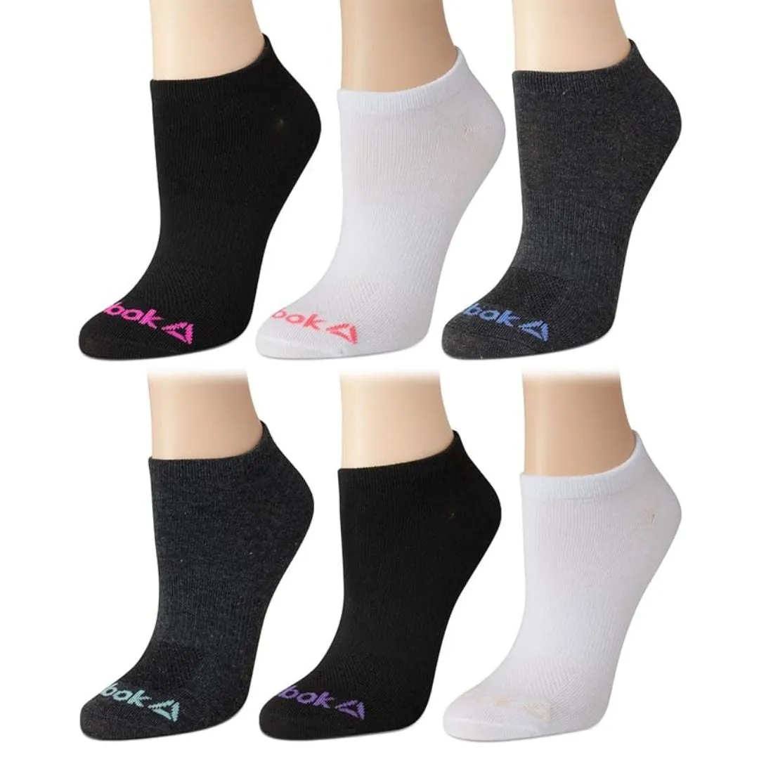 Reebok 10 Pack Athletic Performance Low Cut Socks Women - BLKPNK
