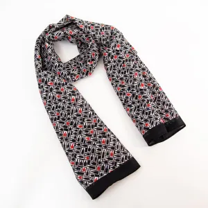Retro Bourbon© Scarf | Black   White   Red