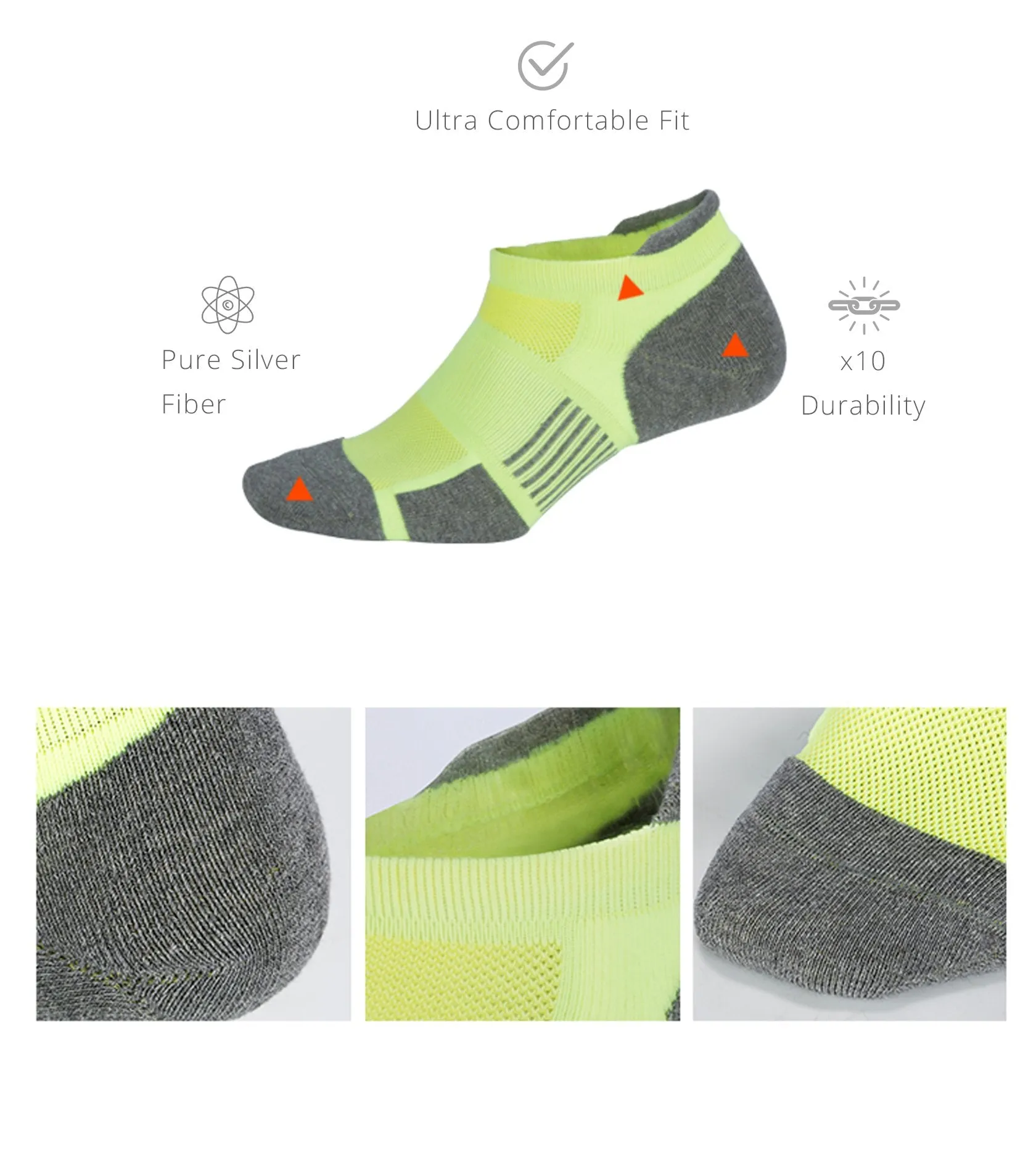 Rev™ Lime Green (3 Pairs - Ship Now)