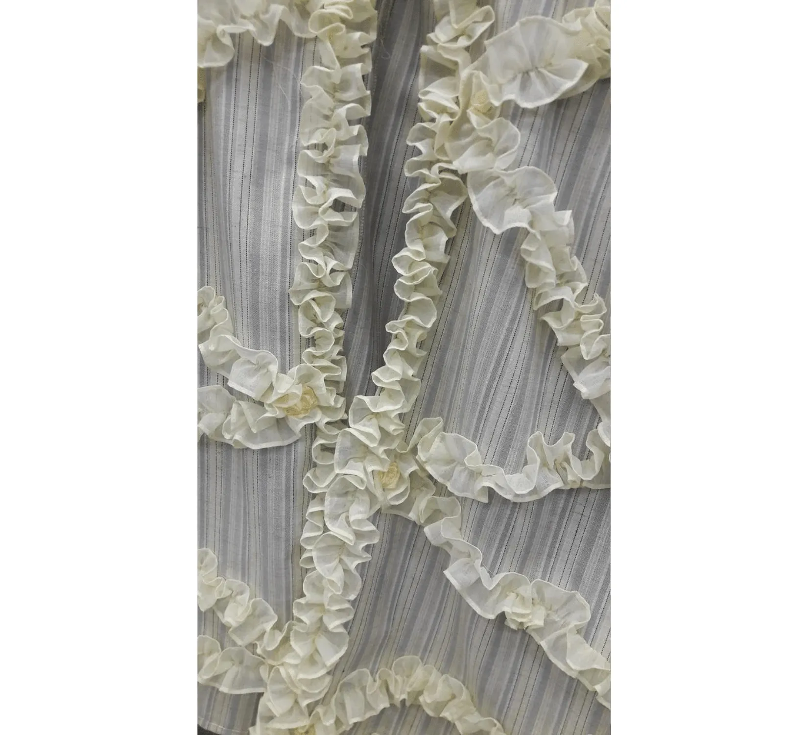 Rococo Elizabeth Swann 18th Century offwhite linen dress