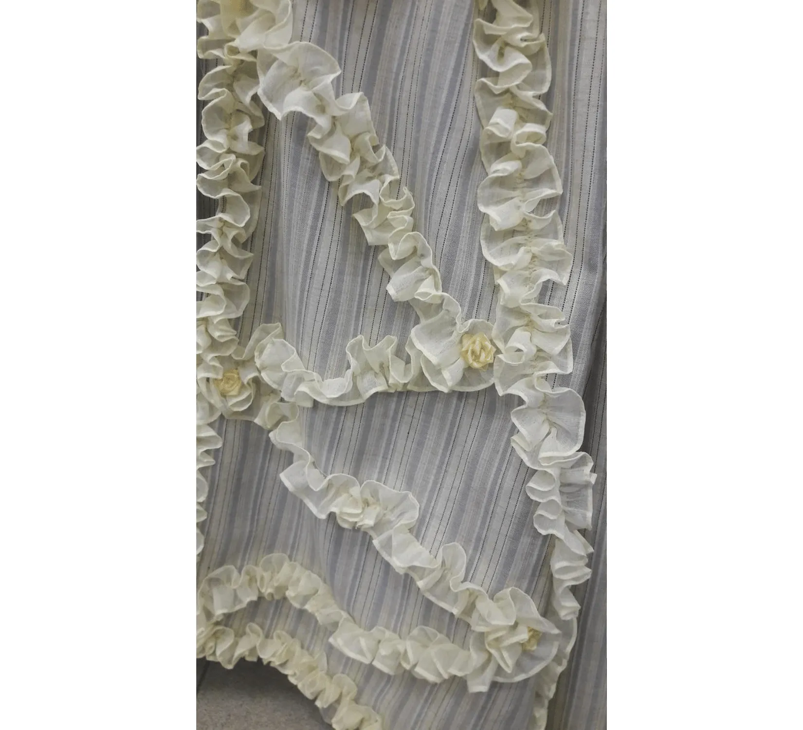 Rococo Elizabeth Swann 18th Century offwhite linen dress