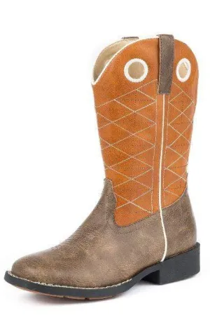Roper Kids Boone Boots Brown/Orange