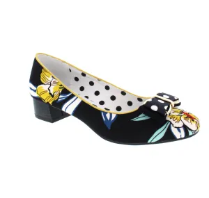 Ruby Shoo June - Black Floral
