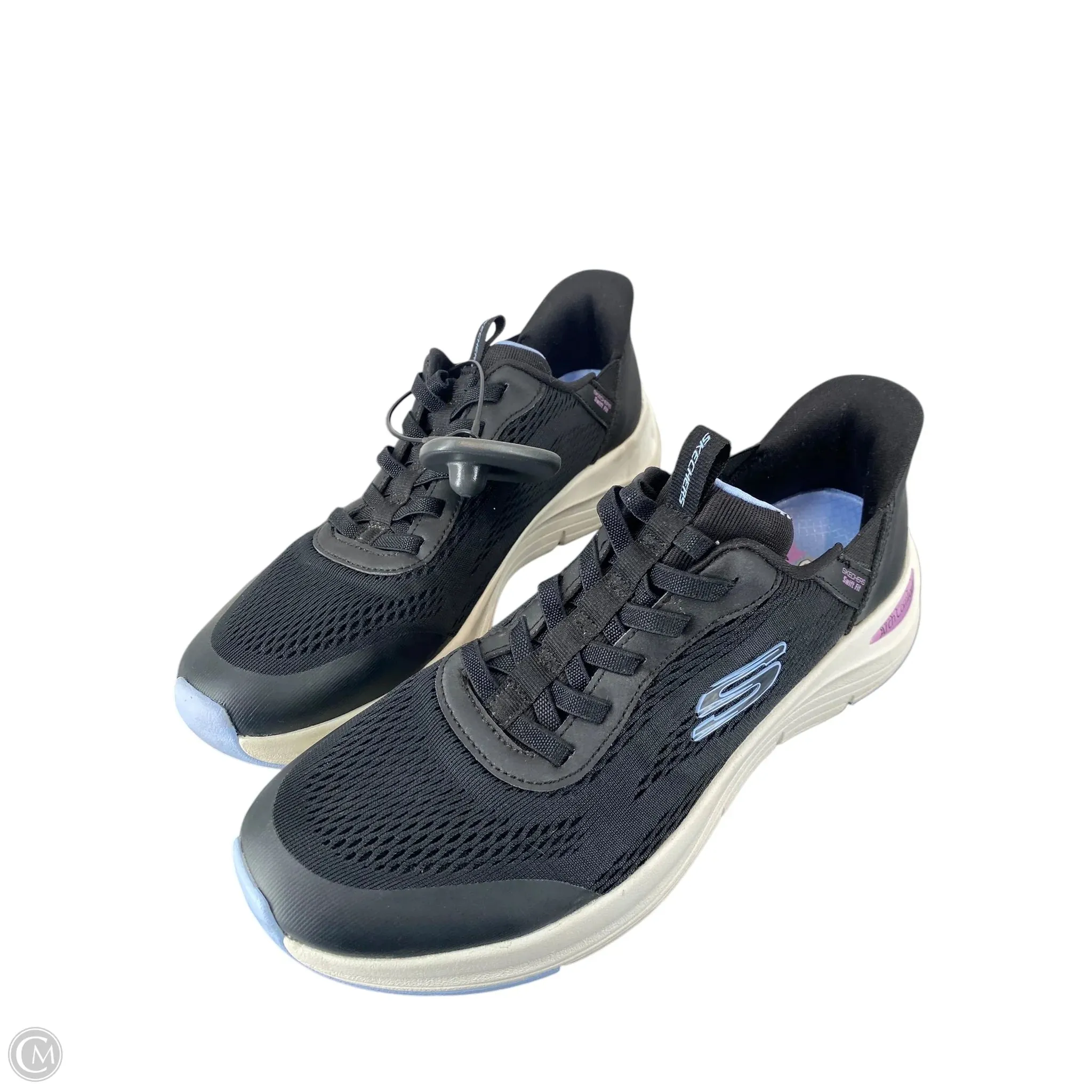 Shoes Athletic By Skechers In Black, Size: 9.5