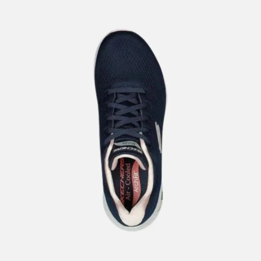 Skechers Arch Fit-Big Appeal Women's Lifestyle Shoes - Navy Blue/Pink