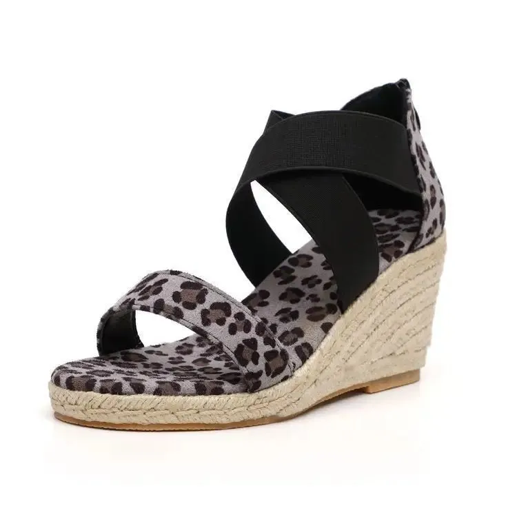 Snake Cross Lace Women's Shoes - Stylish Leopard Patterned Sneakers with Cross Straps