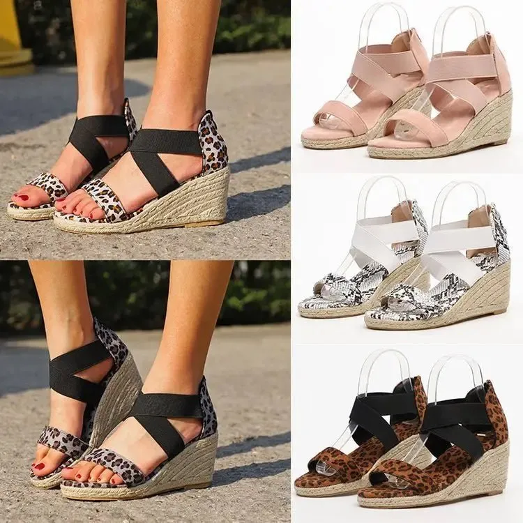 Snake Cross Lace Women's Shoes - Stylish Leopard Patterned Sneakers with Cross Straps