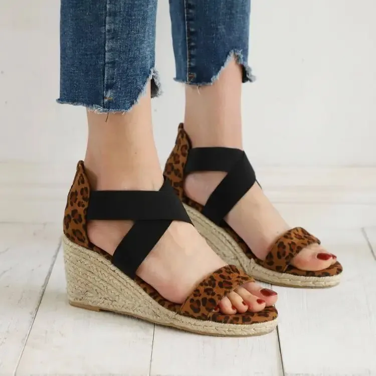 Snake Cross Lace Women's Shoes - Stylish Leopard Patterned Sneakers with Cross Straps