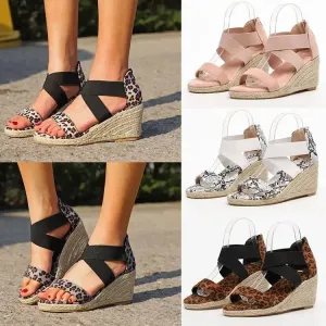 Snake Cross Lace Women's Shoes - Stylish Leopard Patterned Sneakers with Cross Straps