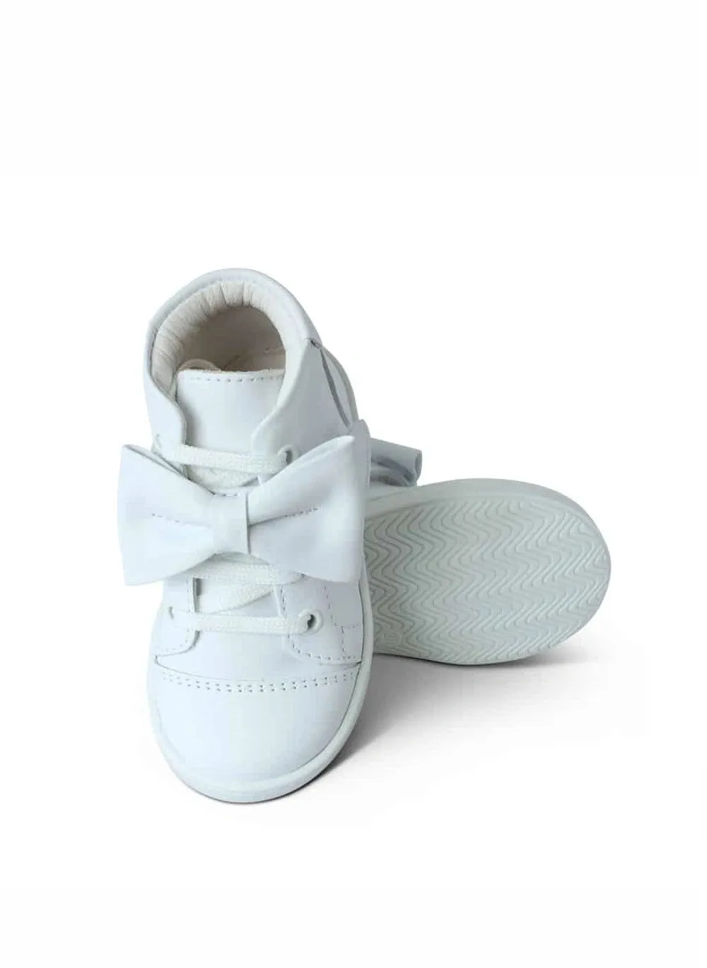 Tatiana White Leather Boots