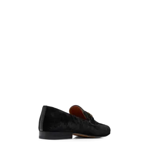Textured Velvet Liam Chain Loafer