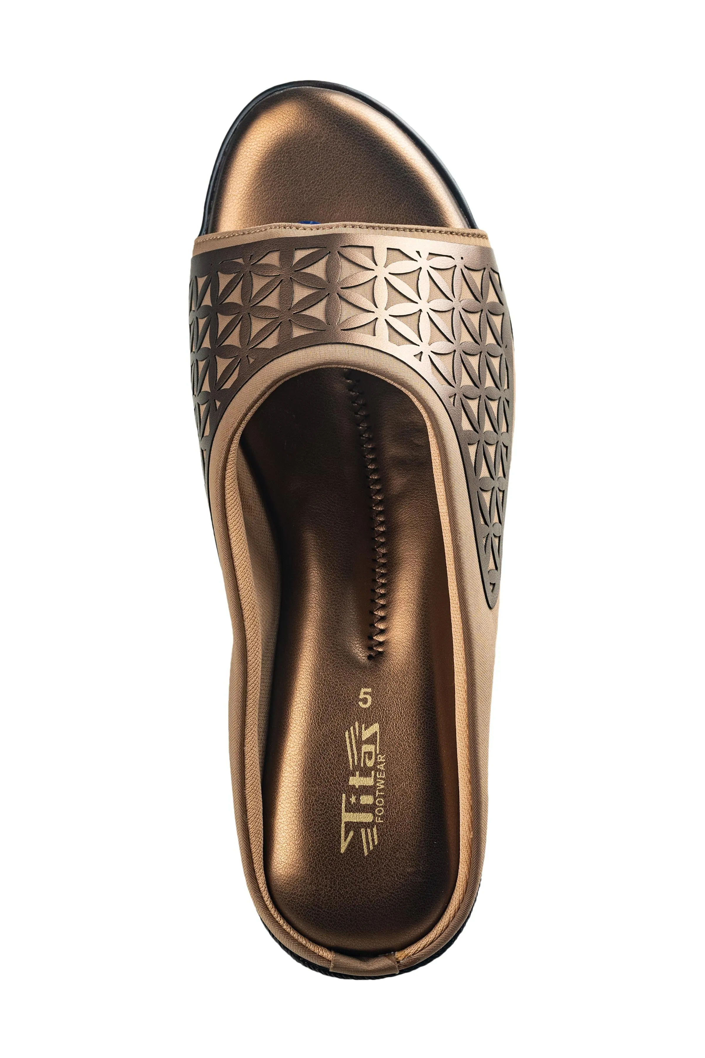 Titas Ladies Copper Chappal