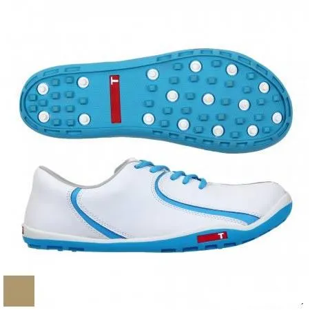 True Linkswear Ladies TRUE Isis Golf Shoes (#W1) 8.0 White/Prosecco (#0909)  TRL0007