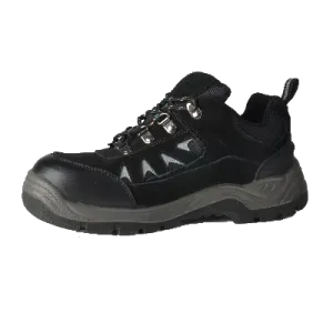 Tuff & Durable� - Low Cut Working Shoes with Steel Toe & Plate - Black