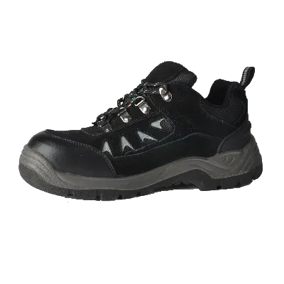 Tuff & Durable� - Low Cut Working Shoes with Steel Toe & Plate - Black