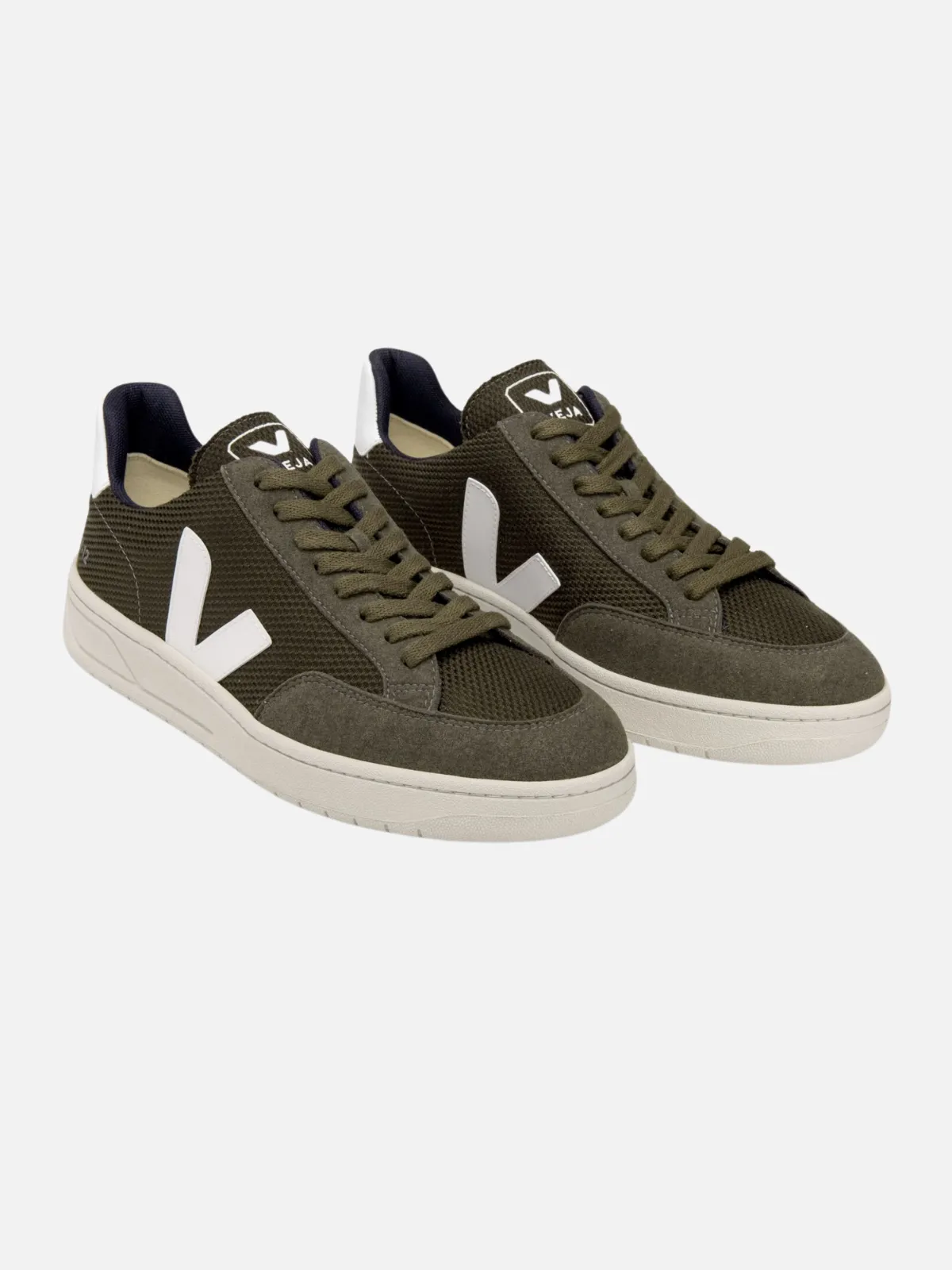 Veja V-12 Vegan B-Mesh - Olive White